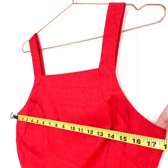 ecote UO red cutout fit + flare dress size 10 - Picture 6 of 8